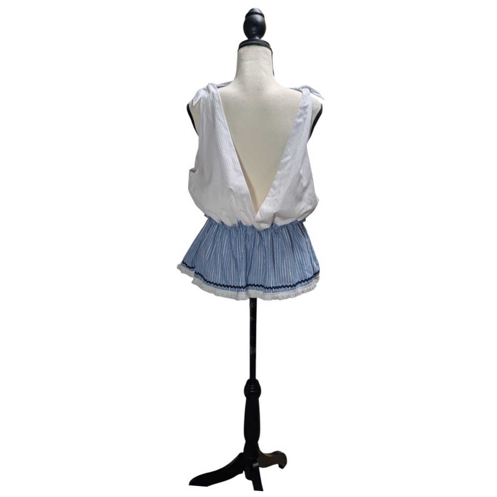 NWT Cotton blend sleeveless top set, Free the Roses - Picture 4 of 11